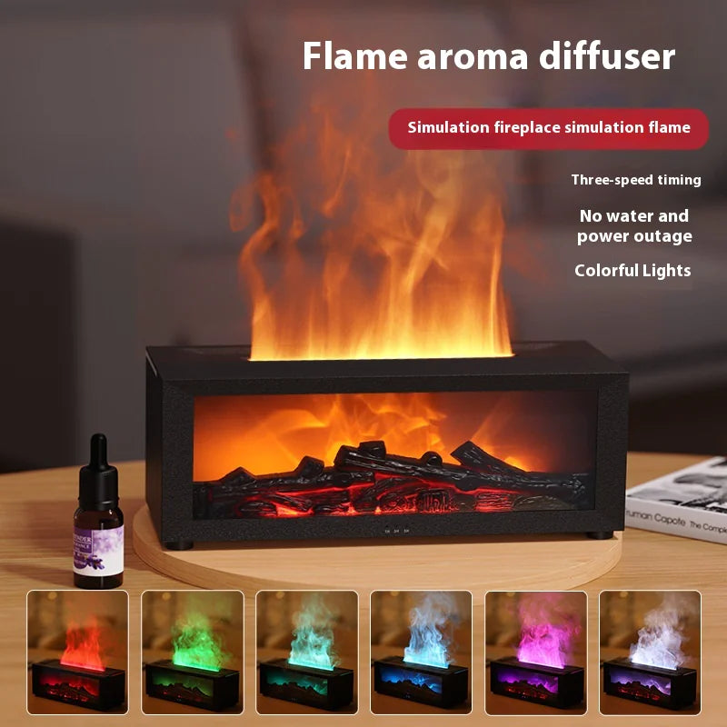 FlameGlow™ LED Humidifier & Aroma Diffuser