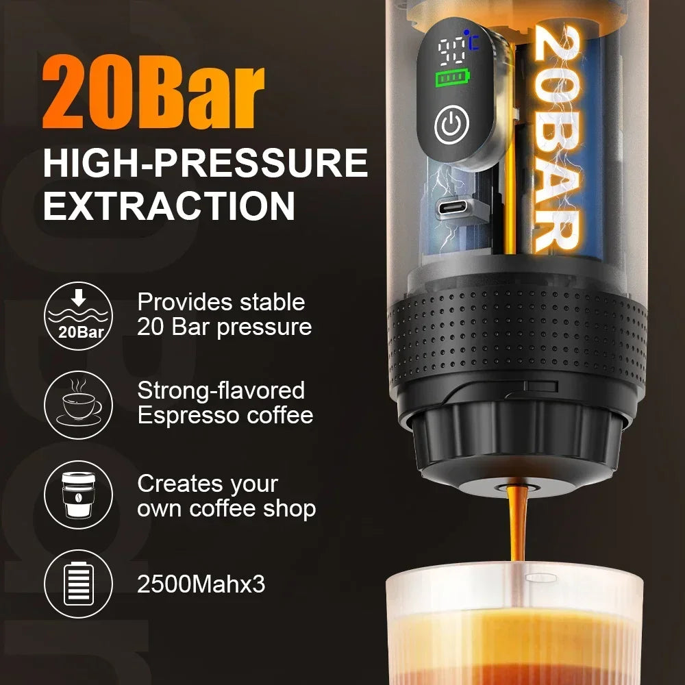 Smart 3-in-1 Espresso Coffee Machine – Brew Anywhere