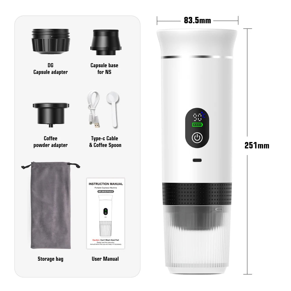 Smart 3-in-1 Espresso Coffee Machine – Brew Anywhere