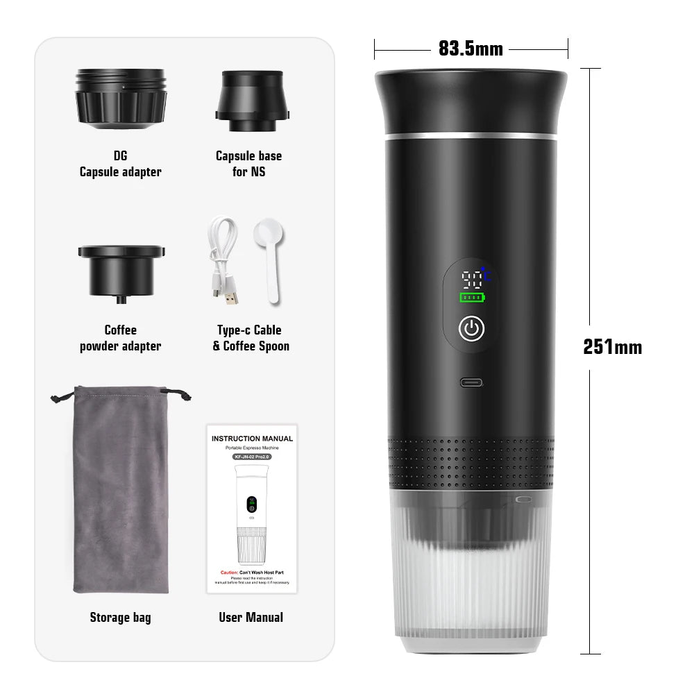 Smart 3-in-1 Espresso Coffee Machine – Brew Anywhere