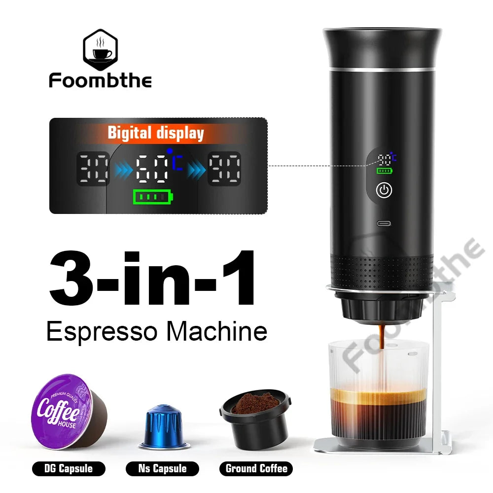 Smart 3-in-1 Espresso Coffee Machine – Brew Anywhere