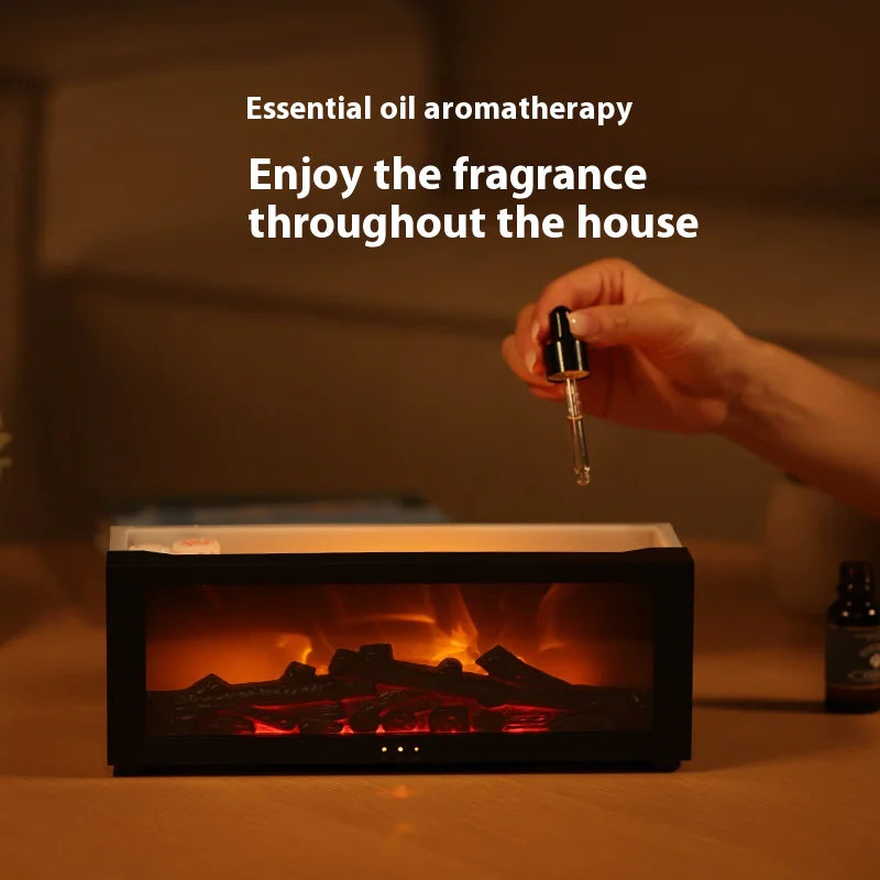 FlameGlow™ LED Humidifier & Aroma Diffuser